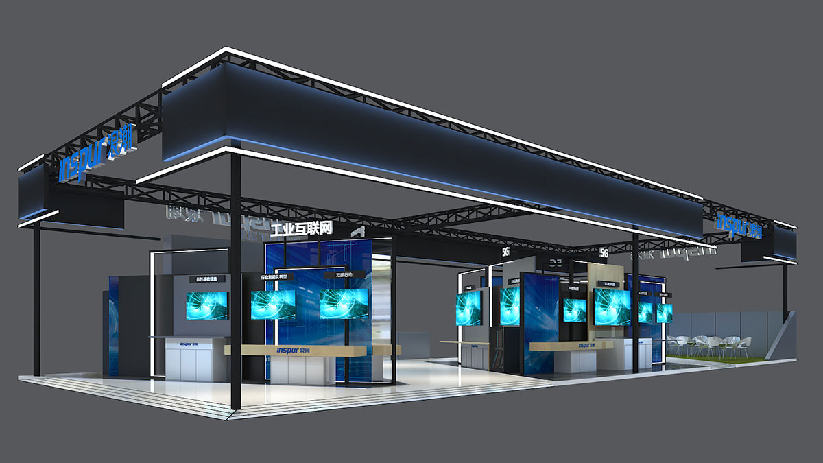 展臺(tái)搭建：中國浪潮