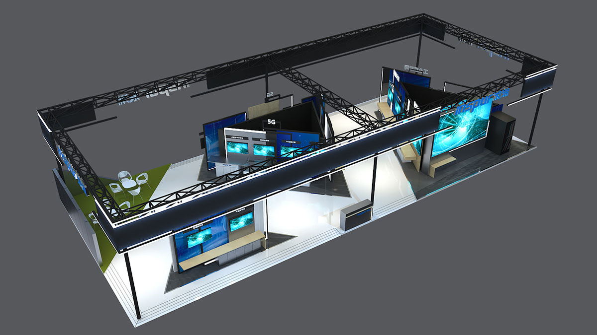 展臺(tái)搭建：中國浪潮