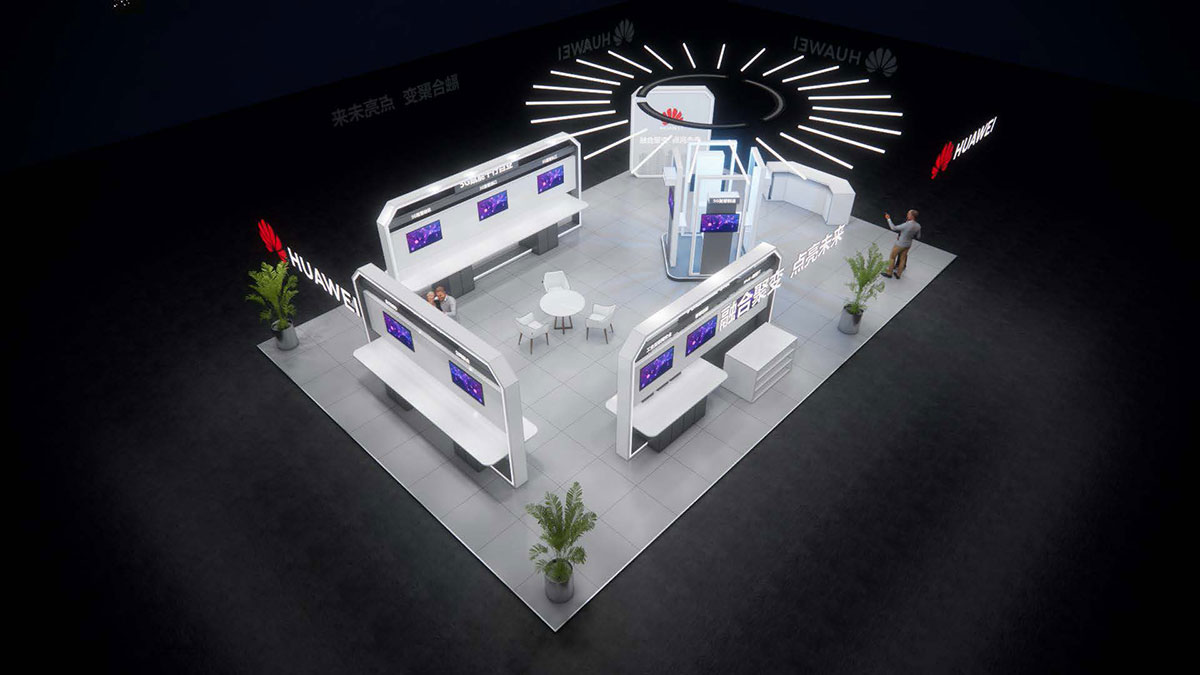 展臺(tái)搭建：華為-中國(guó)5G+工業(yè)互聯(lián)網(wǎng)大會(huì)